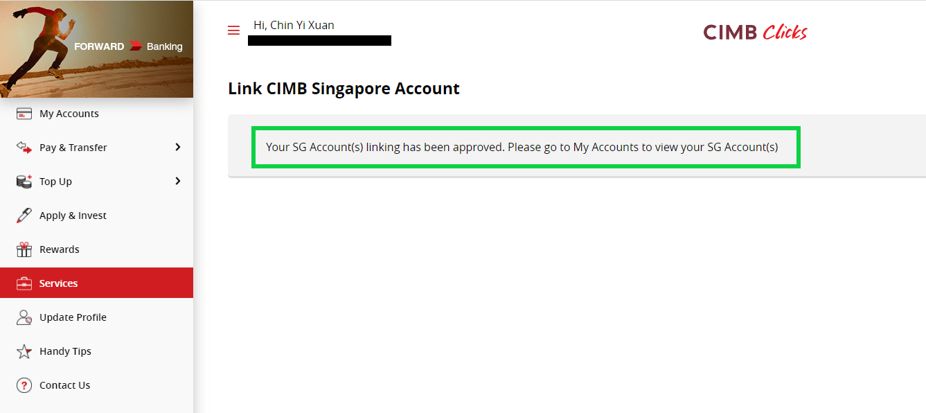 CIMB FastSaver linking approved