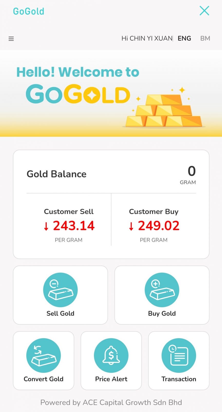 GoGold with GoPayz app