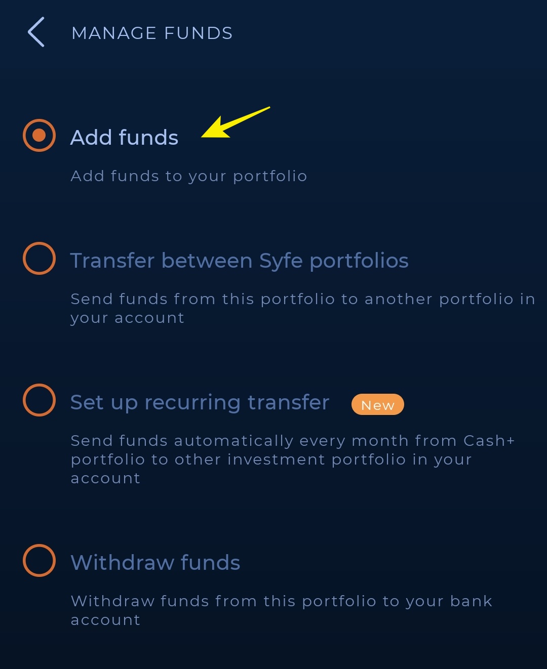 Funding Syfe account via Wise