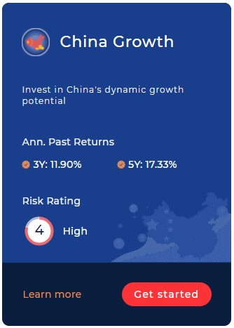 Syfe Select - China Growth Portfolio 3Y & 5Y returns (Source: Syfe)