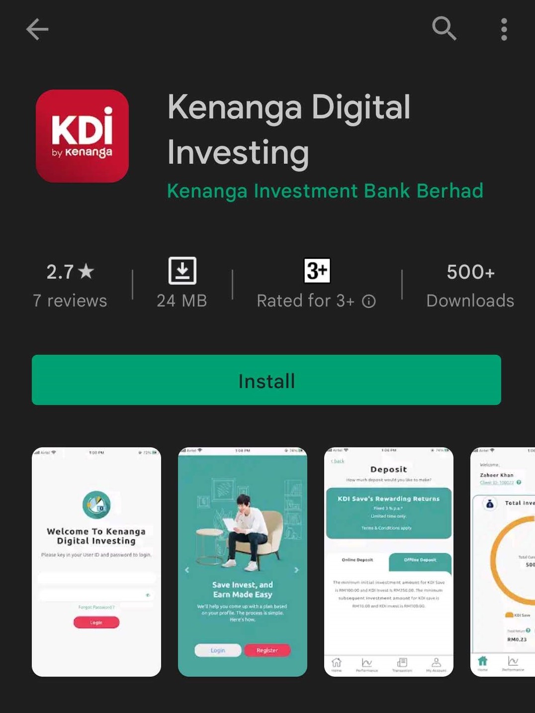 Kenanga Digital Investing Account Opening