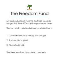Freedom Fund No Money Lah