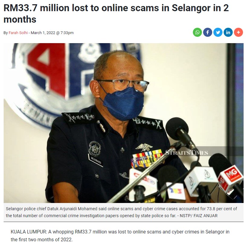 Financial scam malaysia 