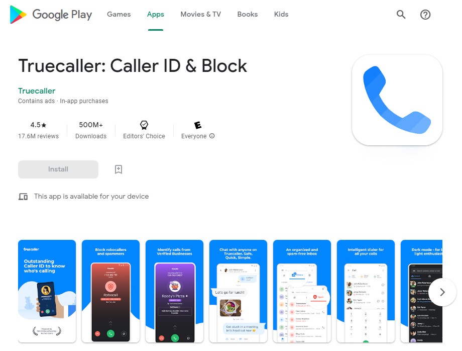 Install Truecaller to filter for scam/fake callers ID