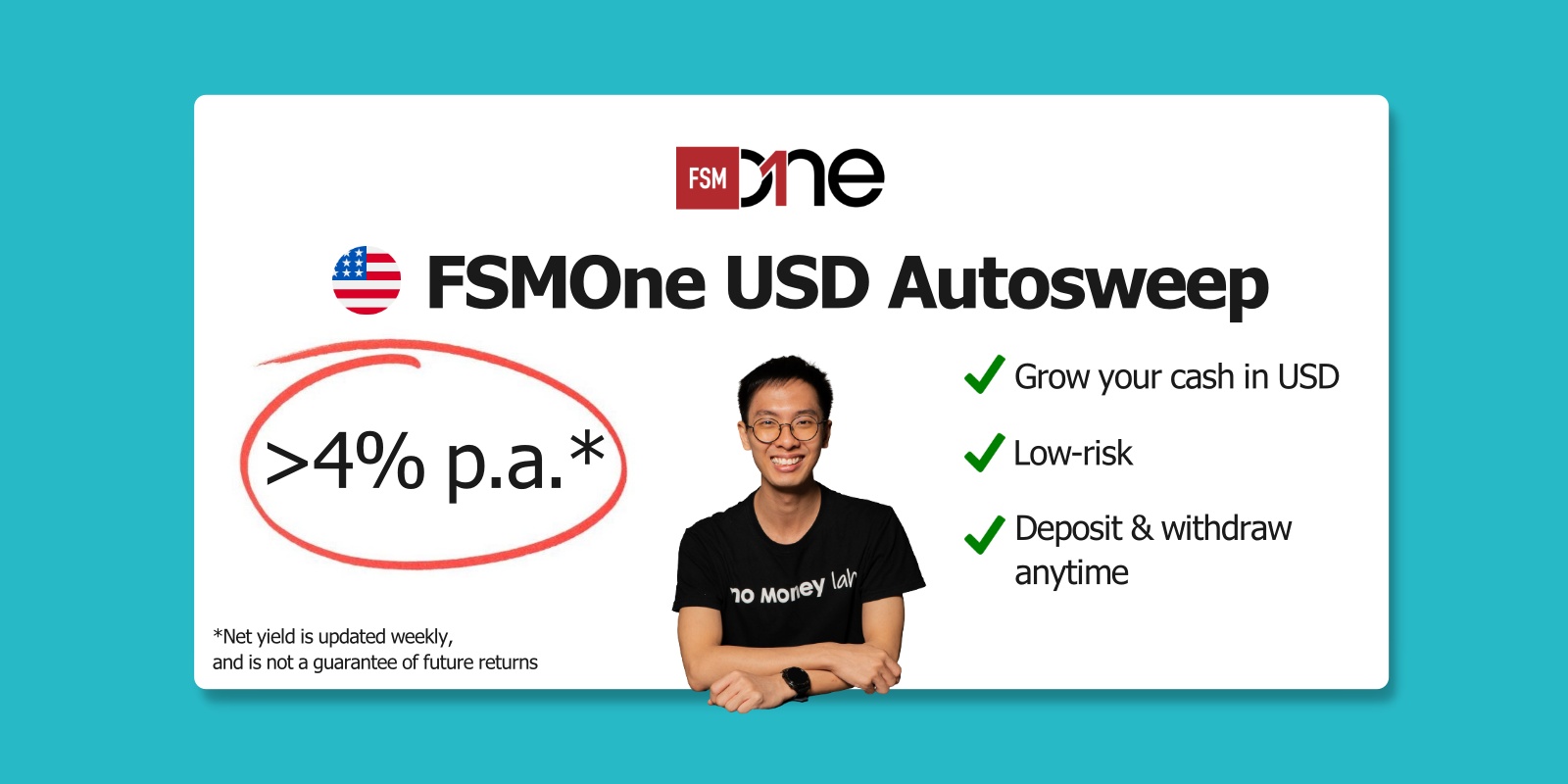 FSMOne USD Autosweep review Malaysia - Save and earn yield in USD